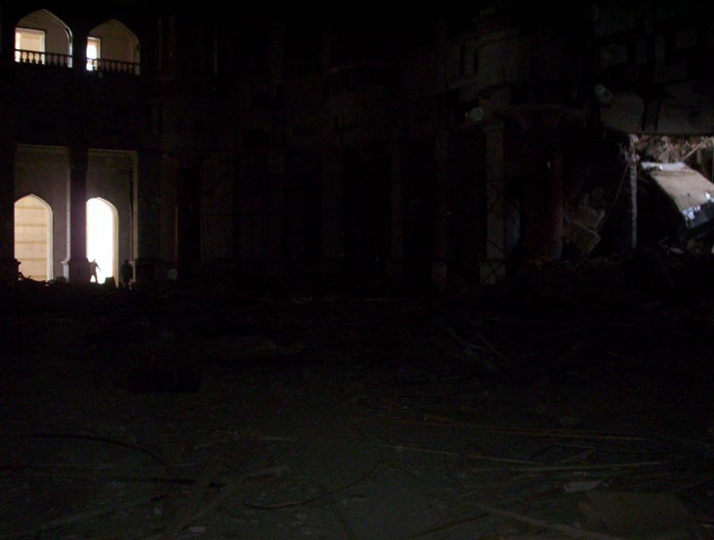 Great Hall with JDAM damage visible