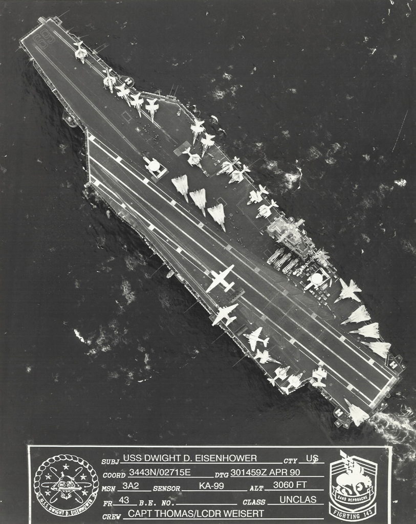 900430 USS Eisenhower Overhead