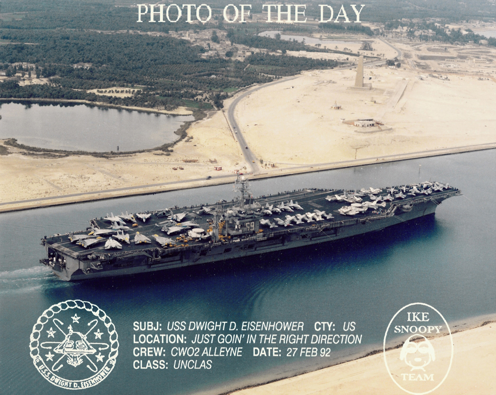 920227 USS Eisenhower Suez Canal
