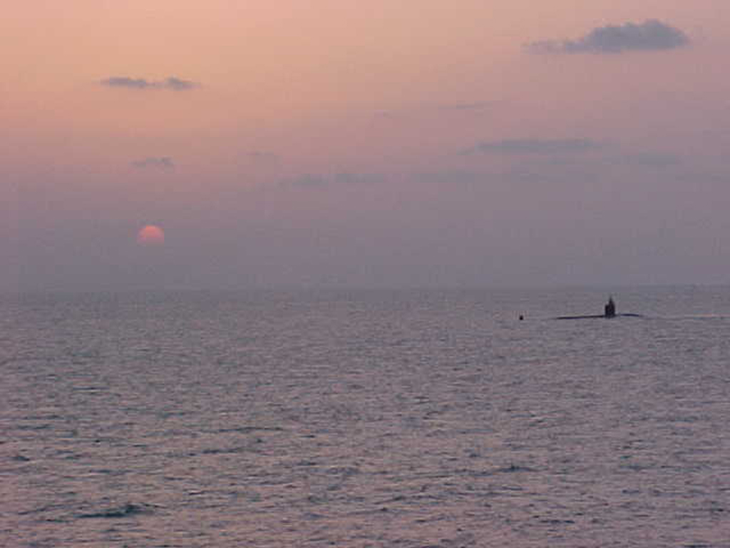 Submarine Sunset