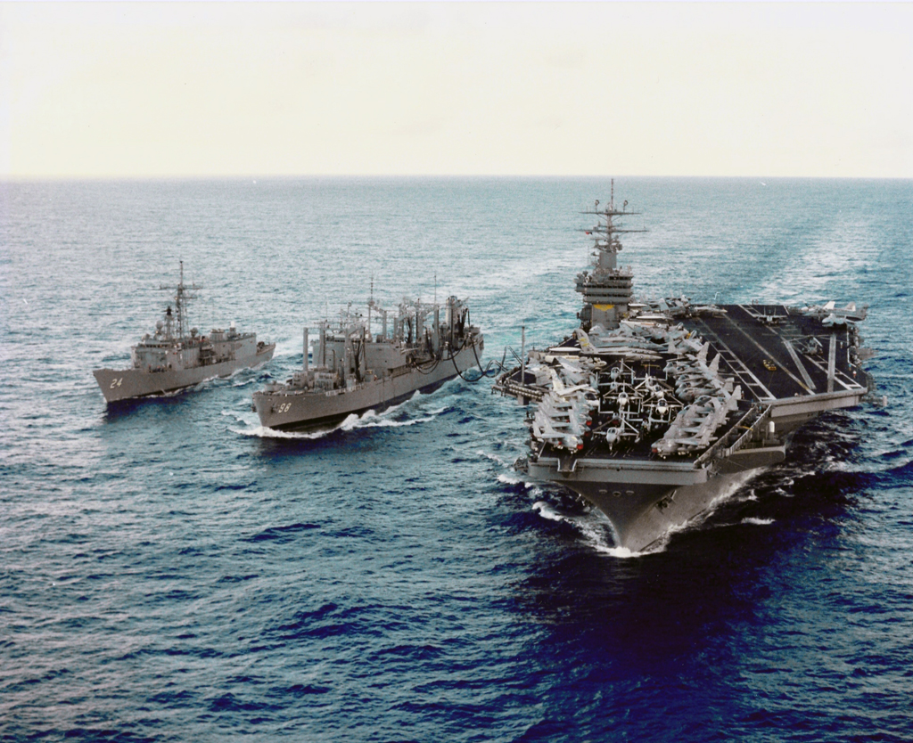 USS Eisenhower Underway Replenishment
